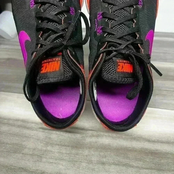 Nike Flex Supreme TR4 Running Shoes Womens 9.5 Gym walking cute comfy Black Pink - Picture 8 of 10